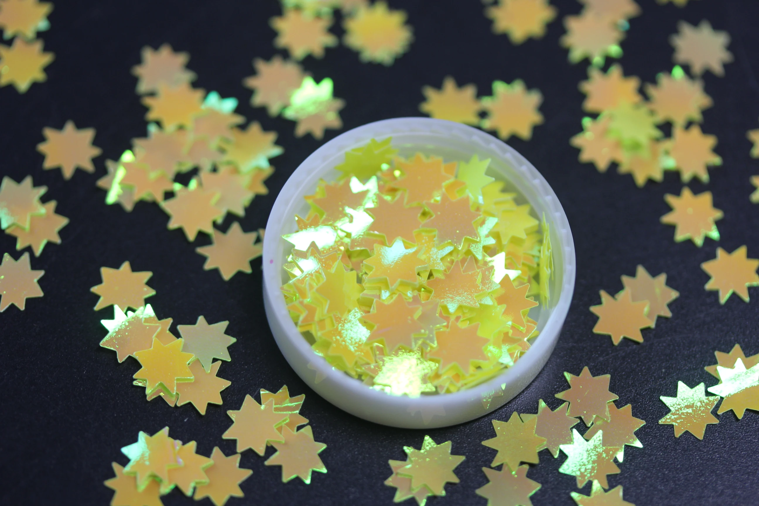 Gorgeous Sun Shape Nail Sequins Glitters Colorful Nail Flakes UV Gel Polish Decoration DIY 3D Manicure Resin Craft Decoration