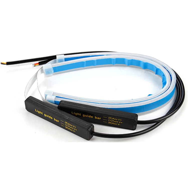 

Daytime Running Lights Car LED Turn Signal Flexible Headlight Switchback Strip 60cm Angel Eye DRL Day Light LED Car DRL