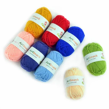 

60pcs Hand Knitting Yarn Cotton Organic Knit Crochet Yarn for Knitting Sweater Socks Cheap Wholesale