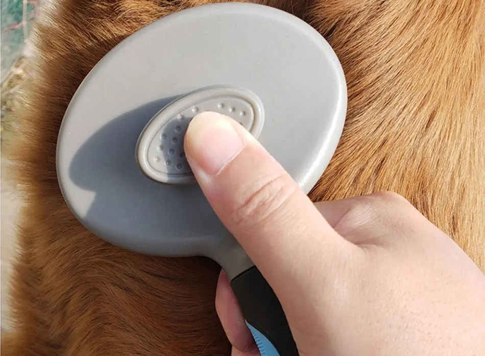 Automatic Pet Dog Comb Hair Remover Cat Brush Grooming Tool Pet Hair Shedding Trimmer Combs Removal Brush With Free Manicure Set-88