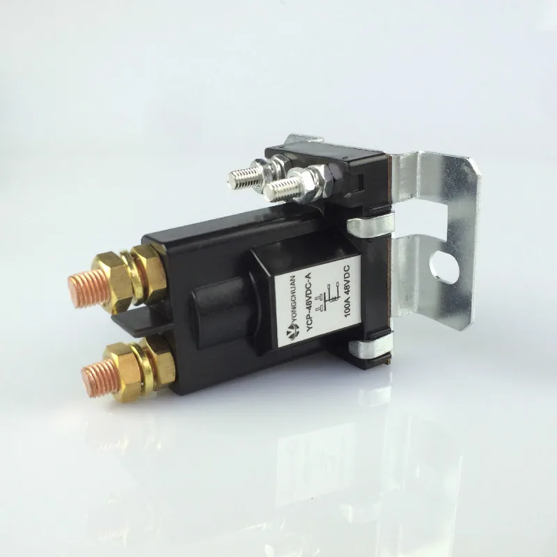 100A 48V DC контактор двойного действия 48V привод большое автомобильное реле электромагнитного питания Главный переключатель