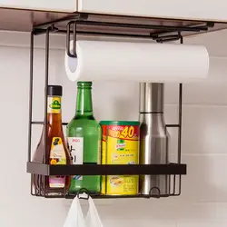 Кухонный Органайзер бумажный полотенцесушитель емкость для приправ стеллаж для хранения шкафчик вешалка крючок кухня WF7311119