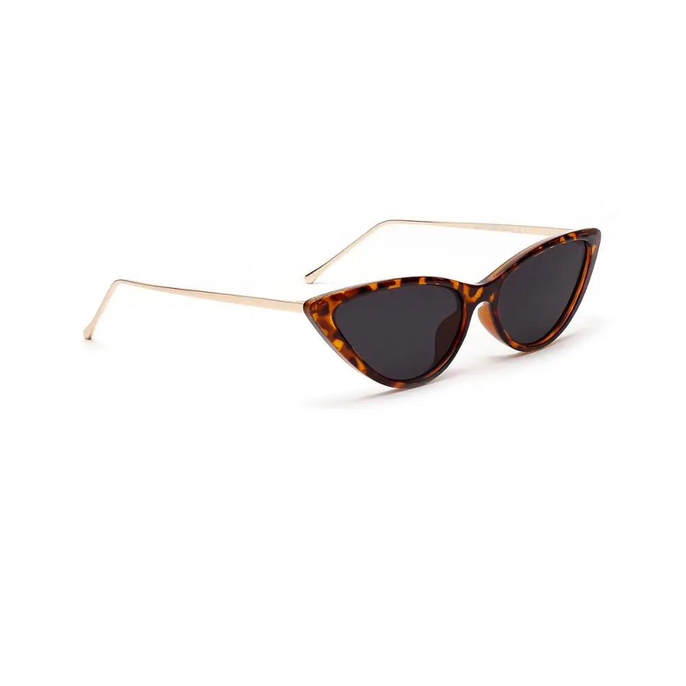 Red Son Модные солнцезащитные очки кошачий глаз Дамская Мода ретро тренд треугольные солнечные очки дамские UV400