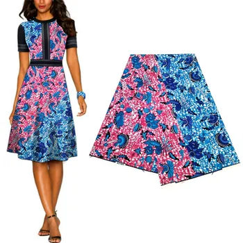 

Ankara African Wax Fabric 2020 high quality Veritable Real Wax Fabric Polyester Sewing Dress Material 6Yards