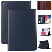 Business Leather Flip Cover For iPad 10.2 inch iPad 7th Generation A2197 A2200 A2198 Auto Sleep Wake Case With Card Solt
