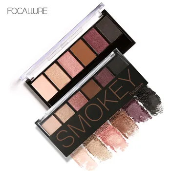 

FOCALLURE Makeup Pallete Eyeshadow Long-lasting Pigment 6 Colors Shining&Matte Eye-shadow Waterproof
