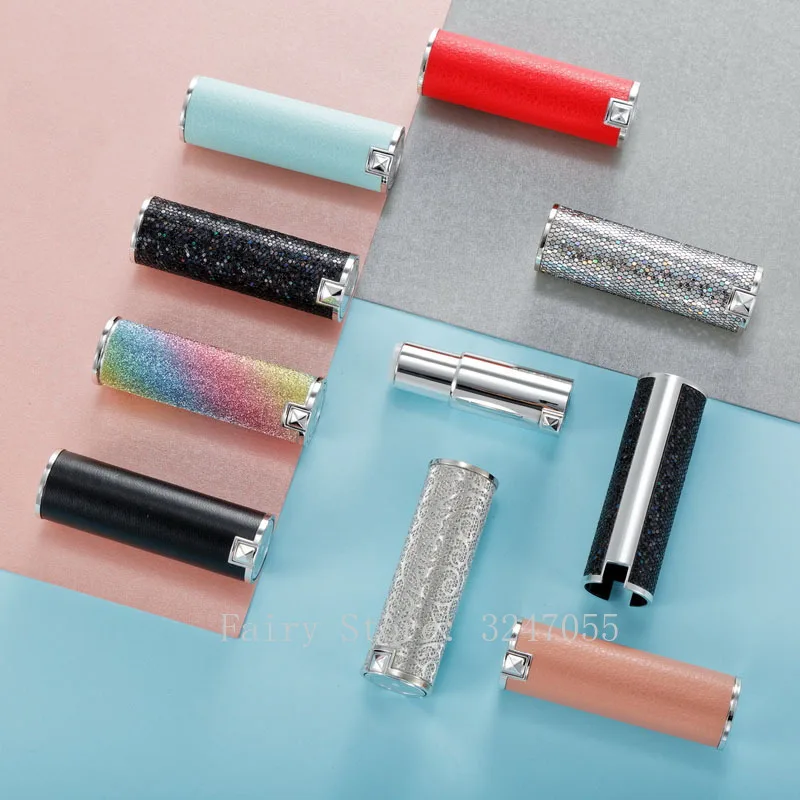 10 Вт, 30 Вт, 50 шт. цвета: черный, красный, Розовый Ключ Корона квадратная Золотая редис пустой тюбик губной помады 12,1 мм бальзам для губ контейнер для косметики многоразовая оболочки