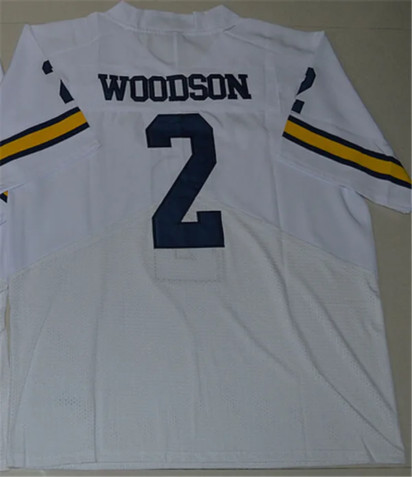 Новое поступление Michigan Wolverines Charles Woodson 2 Limited-желтый Размер S, M, L, XL, 2XL, 3XL Jim Harbau Jersey - Цвет: Золотой