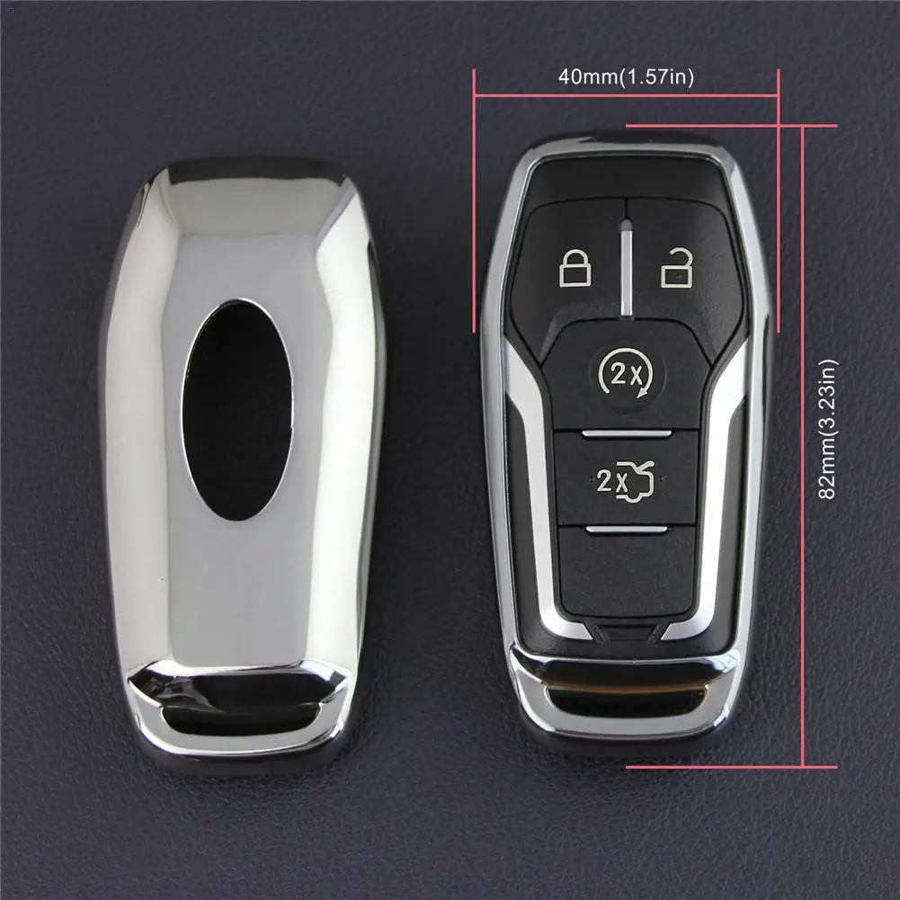 Мягкий чехол для ключей из ТПУ с брелком для ключей Ford Fusion MONDEO Mustang F-150 Explorer Edge