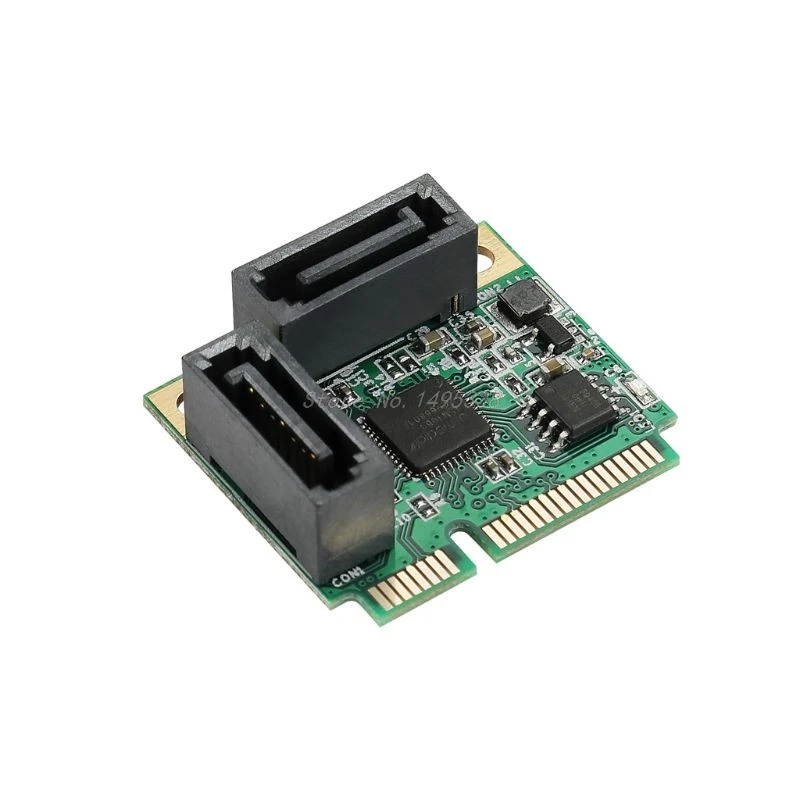 2 порта добавить на карты Mini PCI-E PCI Express to SATA кабель 3,0 конвертер жесткий приводной удлинитель карты компьютерные компоненты высокая скорость