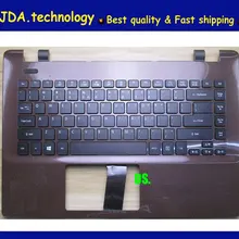 Wellendorff 95% для ACER ASPIRE E14 E5-471 E5-471G E5-421G E5-411 E5-472G E5-472 Упор для рук США клавиатура верхняя крышка коричневого цвета