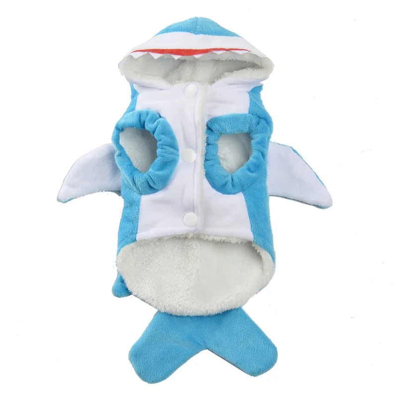 Funny Shark Fleece Pet Costume 3