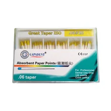 0,06 с коническим отверстием производства стоматологические впитывающие Бумага точек 100 шт./кор. 25# стоматологические материалы корневого канала эндодонтическая поглощения натуральный хлопок волокно