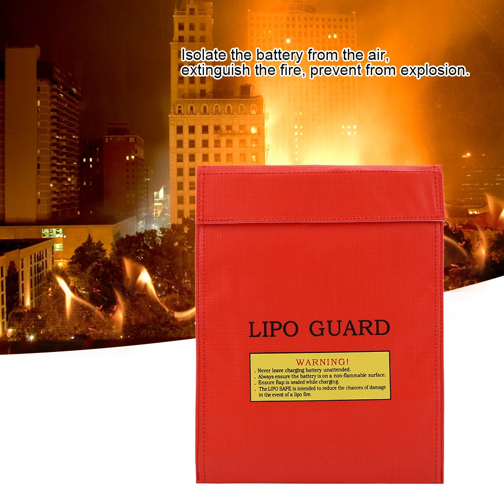 Zinniaya RC LiPo Li-Po Batería Protector de Seguridad a Prueba de Fuego Bolsa Segura Bolsa de Carga Batería Batería Bolsa Protectora de Seguridad Guardia Segura Plata