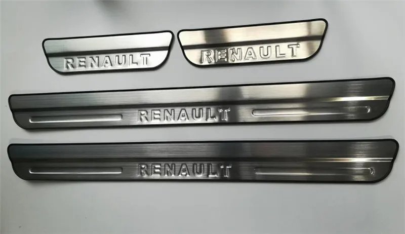 Авто Внешние накладка, накладки на пороги пластина-порожек для Renault kadjar-, автомобильные аксессуары, 4 шт./компл
