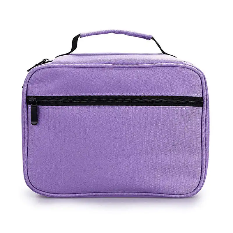 

40 Slots Large Capacity Handy Marker Case Zippered Art Marker Lipstick Organizer For Student Art Office Supplies