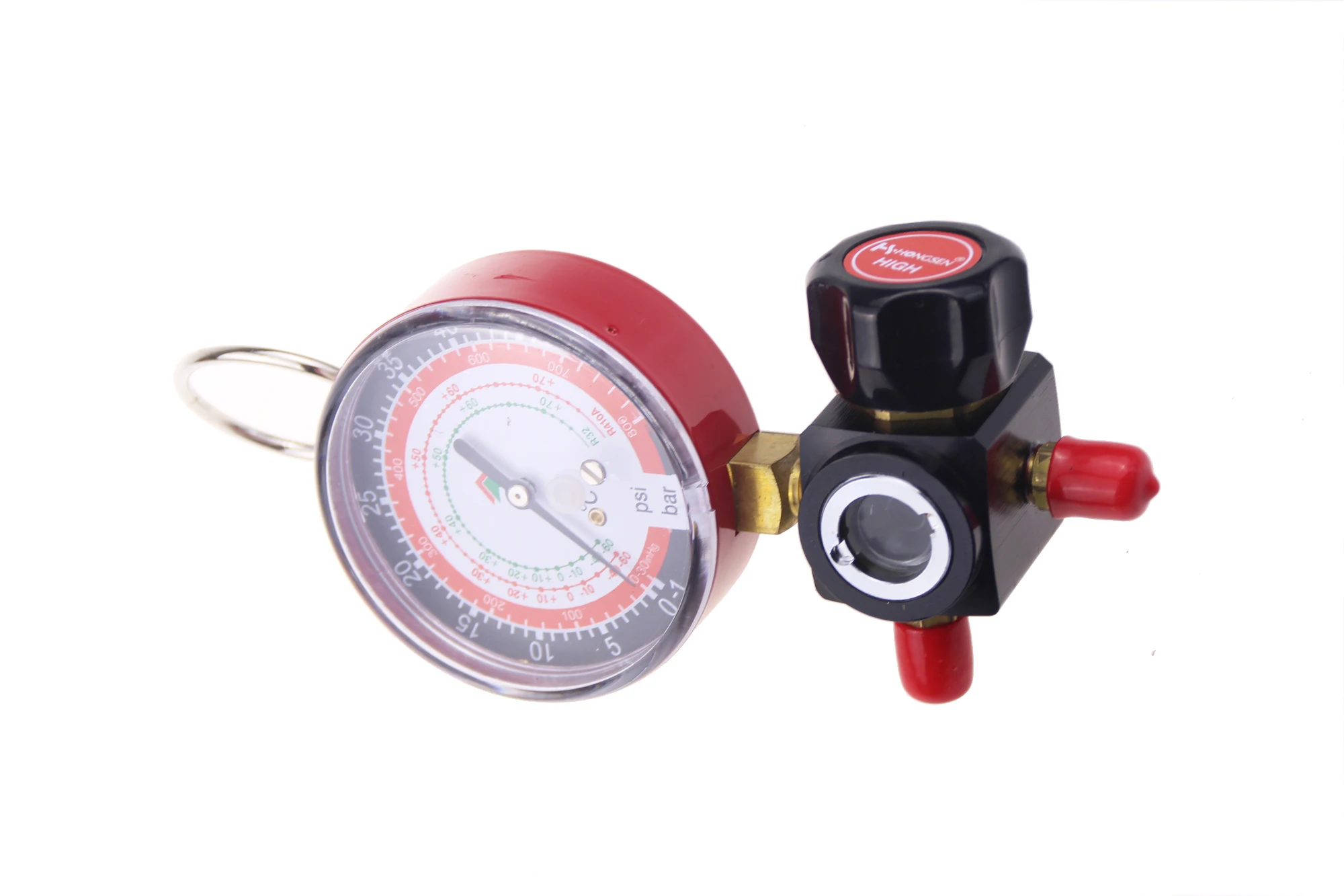 Hvac 1-way Manifold gauge HS-470A-R410 Single Gauge For R410 With 2pcs High Pressure Hose Free shipping