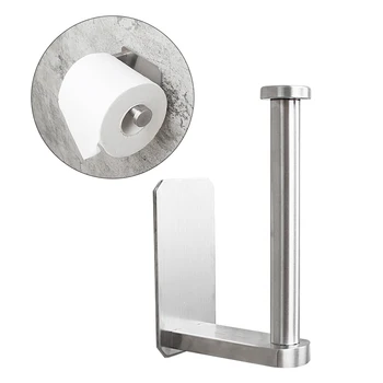 

Wall Mounted Toilet Paper Holder Stainless Steel Rolling Paper Holder Stand Kitchen Bathroom Products Tissue Towel Stand Rack