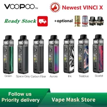 Горячая Распродажа, комплект VOOPOO VINCI X 70W Pod, система с двумя катушками, 0,96 дюймовый экран, питание от батареи 18650, комплект Vape vs Vinci Mod Kit