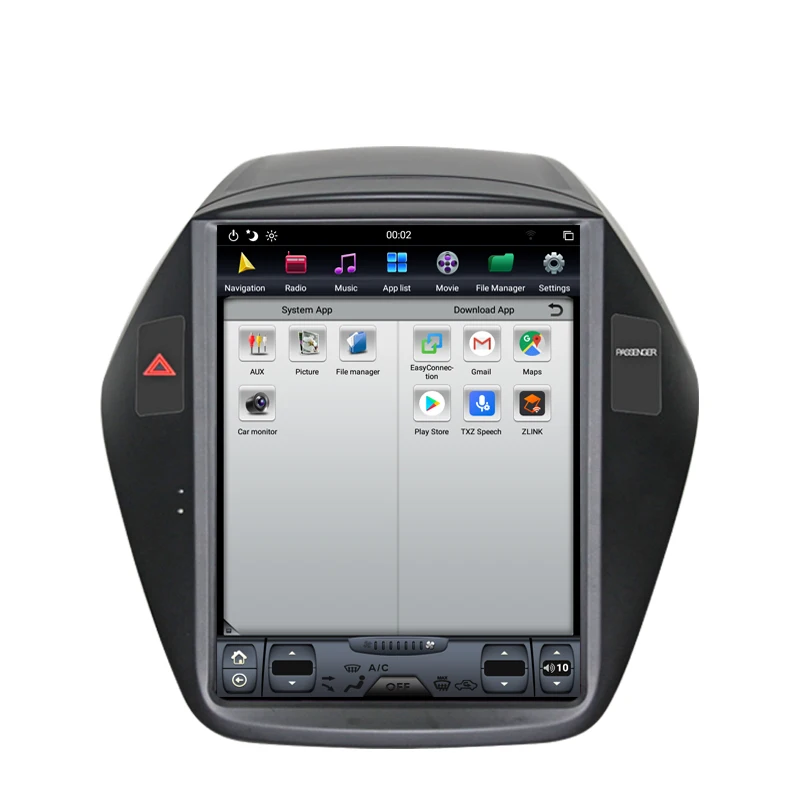 NAVITOPIA 10,4 дюймов 4G+ 64GB Tesla стиль вертикальный экран Android 8,1 Автомобильная dvd-навигационная система для hyundai Tucson IX35 2010 2011-2013