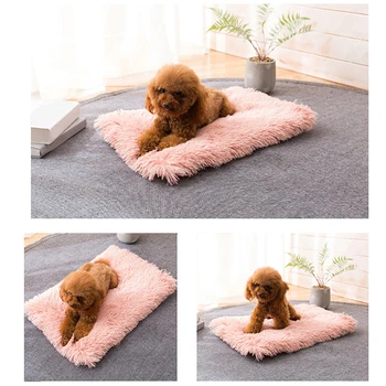

Puppy Cat Sleeping Bed Blanket Winter Dog Bed Mat Soft Fleece Pet Cushion House Warm Mat For Small Large Dogs Cats Kennel Cama