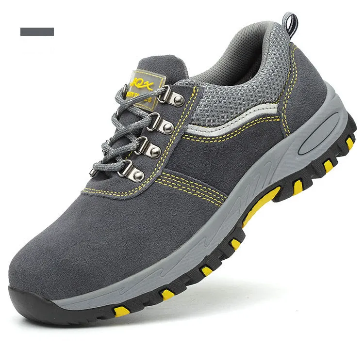 Men Work Safety Boots Steel Toe Shoes Breathable Work Safety Boot Protective Puncture Proof Work Shoes For Men Casual Sneakers