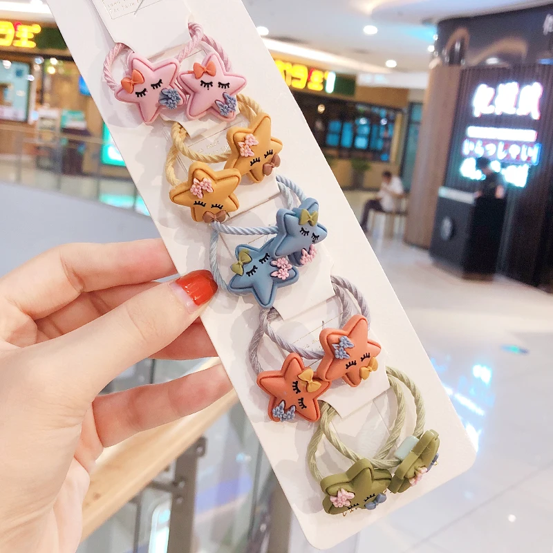 26 Kawaii мультяшная принцесса цветок резинка для волос подарки для детей девочки дети эластичные волосы резиновые ленты аксессуары галстук волос Веревка головной убор - Цвет: 26
