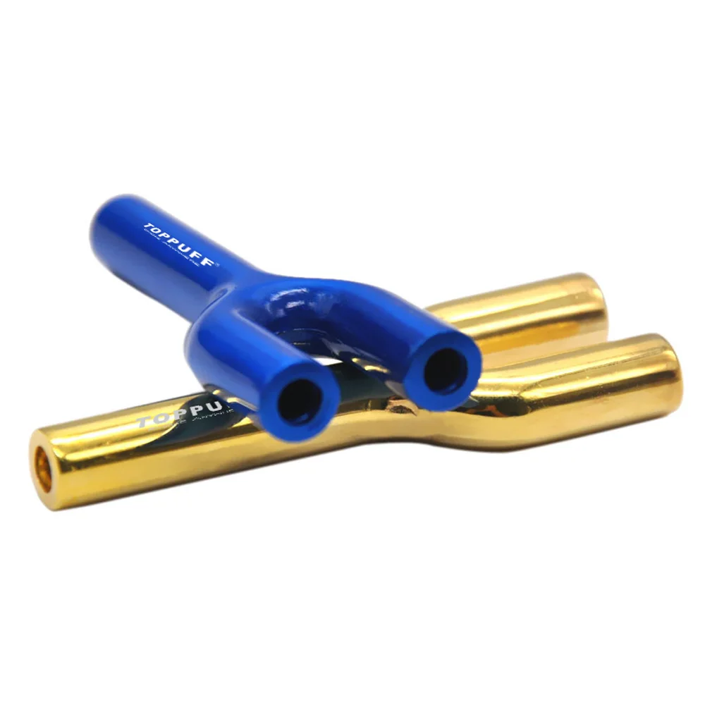 Металлические двойные трубки Snuff snuffer Snorter 5 цветов Avariable курительные трубы|pipe