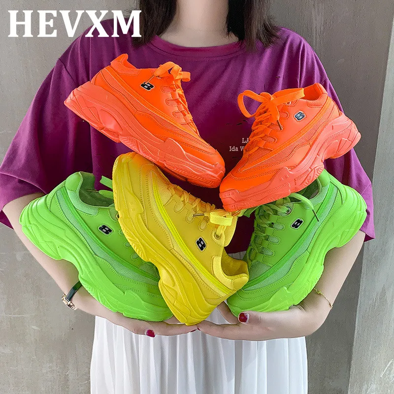 Женские кроссовки в стиле Харадзюку теннисные на массивной платформе