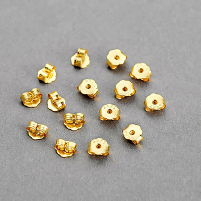 

50pcs 925 silver earplug wholesale butterfly earplug accessories jewelry diy Earring clasp DIY jewelry find accessory materials