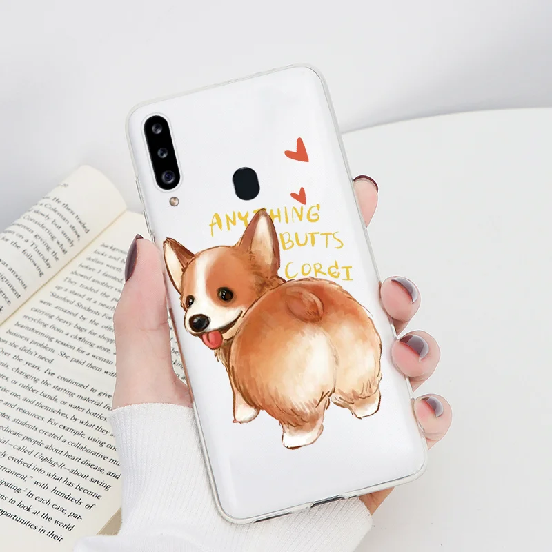 silicone case samsung Case On For Samsung Galaxy A20S Capa 6.5" Soft Silicone Clear Leopard Flower Shell For Samsung a20s a 20s A 20 S SM-A207F Fundas silicone cover with s pen