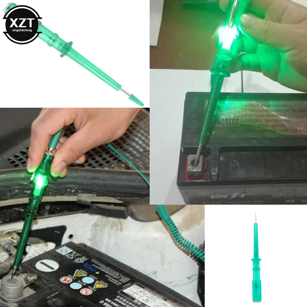 Auto Car Light Circuit Tester Lamp Voltage DC 6V 12V 24V Copper Test Pen Detector Probe Light System Test Probe Lamp