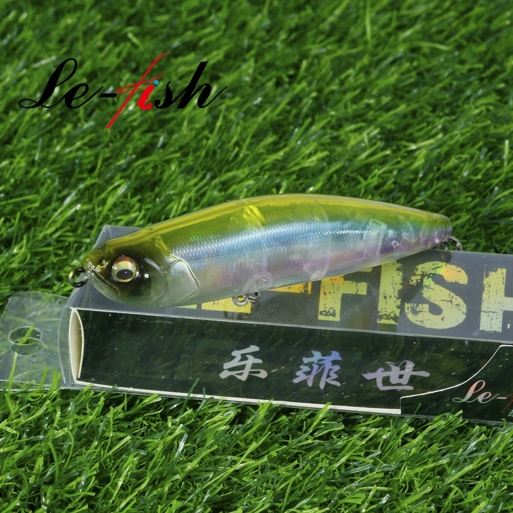Le Fish 100mm 19g 탑워터 표면 루어 워크 더 도그 베이스 파이크 스파로우 워블러 스틱 미끼 플로팅 펜슬 포퍼