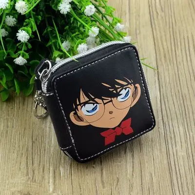 see chart IVYYE Detective Conan, модный кошелек для монет с аниме, Мультяшные сумки для мелочи, кошелек, для хранения ключей, подарки на день рождения, Новинка - Цвет: see chart