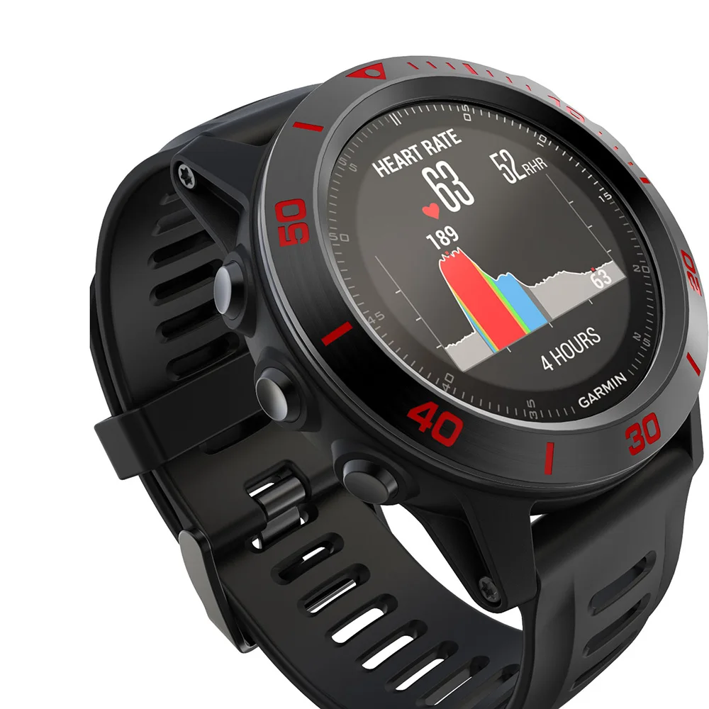 Для Garmin Fenix 3/Feniix 3 HR Безель кольцо из нержавеющей стали скульптурный ТАХИМЕТР клейкая крышка защита от царапин Ringke