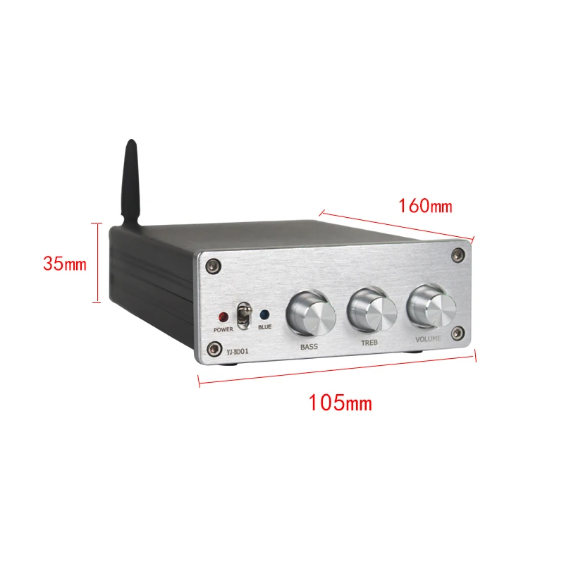 KYYSLB DC24~ 48V 75 Вт* 2+ 150 Вт TPA3255 5,0 Bluetooth усилитель QCC3008 чип 2,1 APTX Цифровой усилитель с Динамик защиты