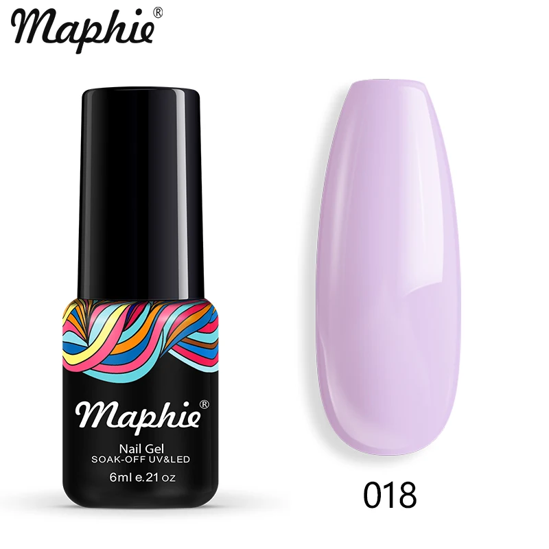 018 Maphie УФ-Гель-лак замачиваемый УФ/светодиодный Гель-лак для ногтей долговечный светодиодный Гель-лак для ногтей термальный гель для изменения цвета ногтей 98 цветов - Цвет: 018