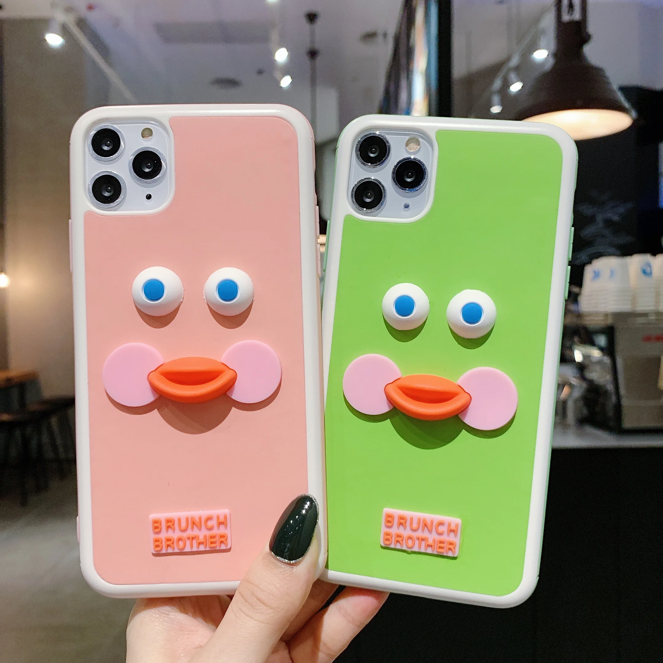 

Abmos Stereo Cartoon Duck Silicone Case For iPhone 7 8 6 6s Plus Creative Silicone Case For iPhone X Xs 11 Pro Max XR