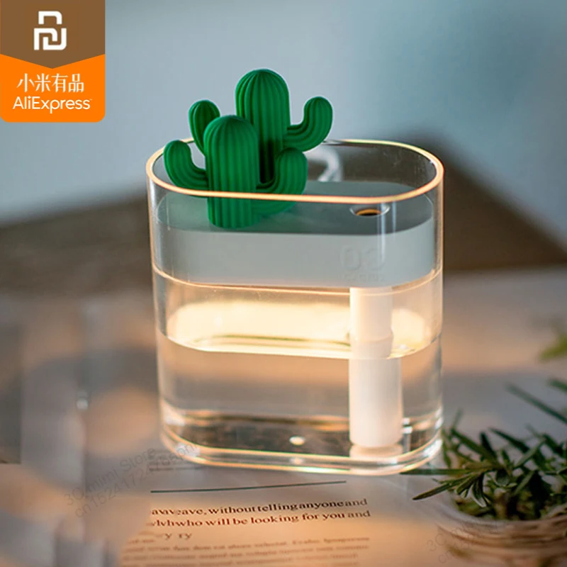 Ультразвуковой увлажнитель воздуха XIAOMI mijia Cactus 160 мл цветная подсветка USB