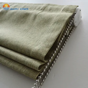 

EWAY CASA 100% Blackout 2 Layer Bonded Fabrics Waterproof Roman Shades Window Plain Roman Curtain Blinds For Bedroom RB_D201811