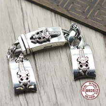 S925 наручные часы из стерлингового серебра цепь личности стиль ретро, Панк священный меч domineering грубый браслет ювелирные изделия отправить подарок любви