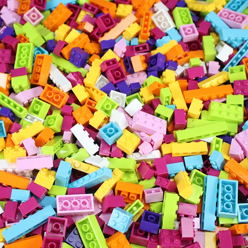 500 1000 шт. строительные блоки город DIY Творческий кирпич основная модель