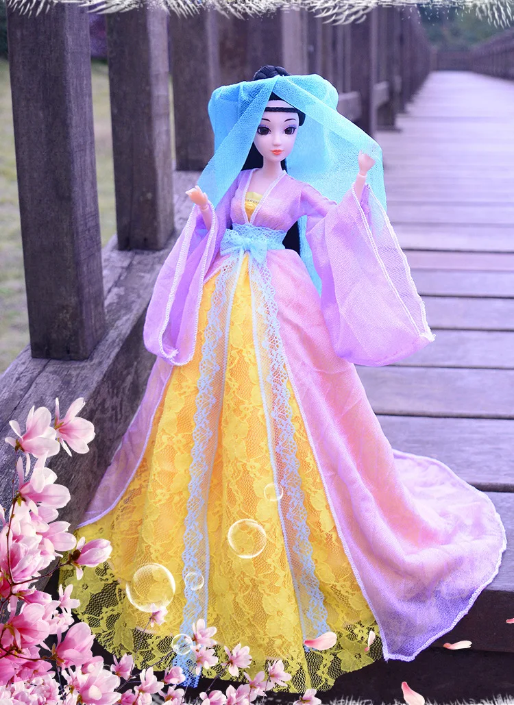 Китайская античная кукла BJD кукла, набор игрушек 12 суставов 30 см принцесса игрушка семья девушка серии рождественские подарки