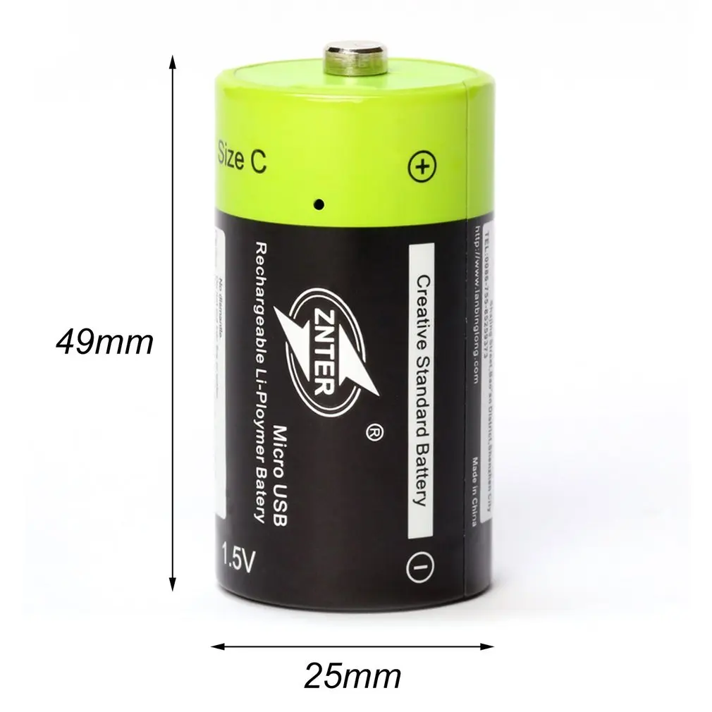 ZNTER 1,5 V 3000mAh батареи Reachargeable Lipo A+ класс C Размер Micro USB Batteria