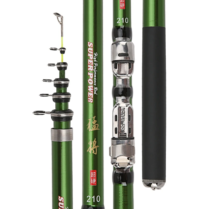 

Short Soft Rock Pole Mini Rock Rod 1.8 M Cross-border Fishing Rod Fishing Gear 2.1 M 2.4 M Hard Rivers LakesTelescopic Saltwater