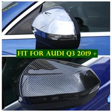 

Mirror Cover Case Rearview Mirror Cap Trim Fit For Audi Q3 2019 2020 2021 Accessories Car-styling / ABS Chrome / Carbon Fiber