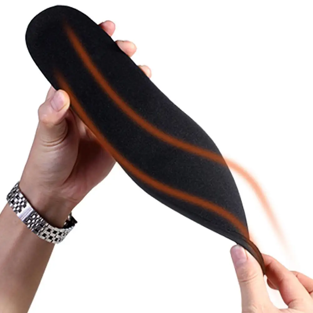 Winter USB Electric Heating Insole 3.7V Rechargeable Heated Insoles Wireless Remote Control Camp 3 Speed Adjustable Foot Warmer
