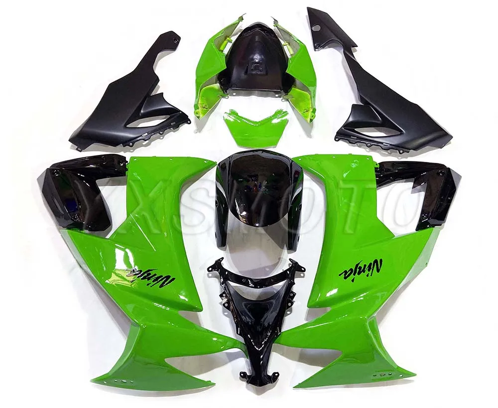 Для Kawasaki Ninja ZX10R 2008 2009 2010 ZX-10R 08 09 10 zx 10r ABS механическое литье под давлением зеленый обтекатели комплект