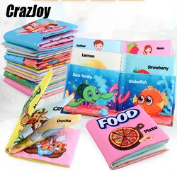 Montessori Cloth Books Soft Baby toys Books Sound Baby Quiet Books Infant Early Learning Educational for children 0-12 Months