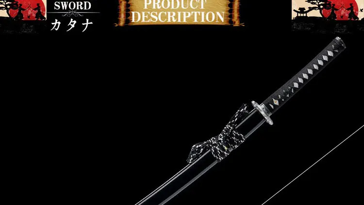 Japanese Swords Real Katana Sword 1060 Carbon Steel Skull knife Tan Blade Wave Hamon Samurai Katana Battle Ready Japanese Swo